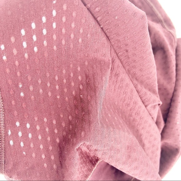 Athleta Burgundy Chi Dot Mesh Racerback Tank Small - Picture 7 of 7